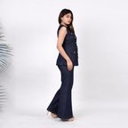 Ariya Threads Women’s Sleeveless Denim Co-Ord Set