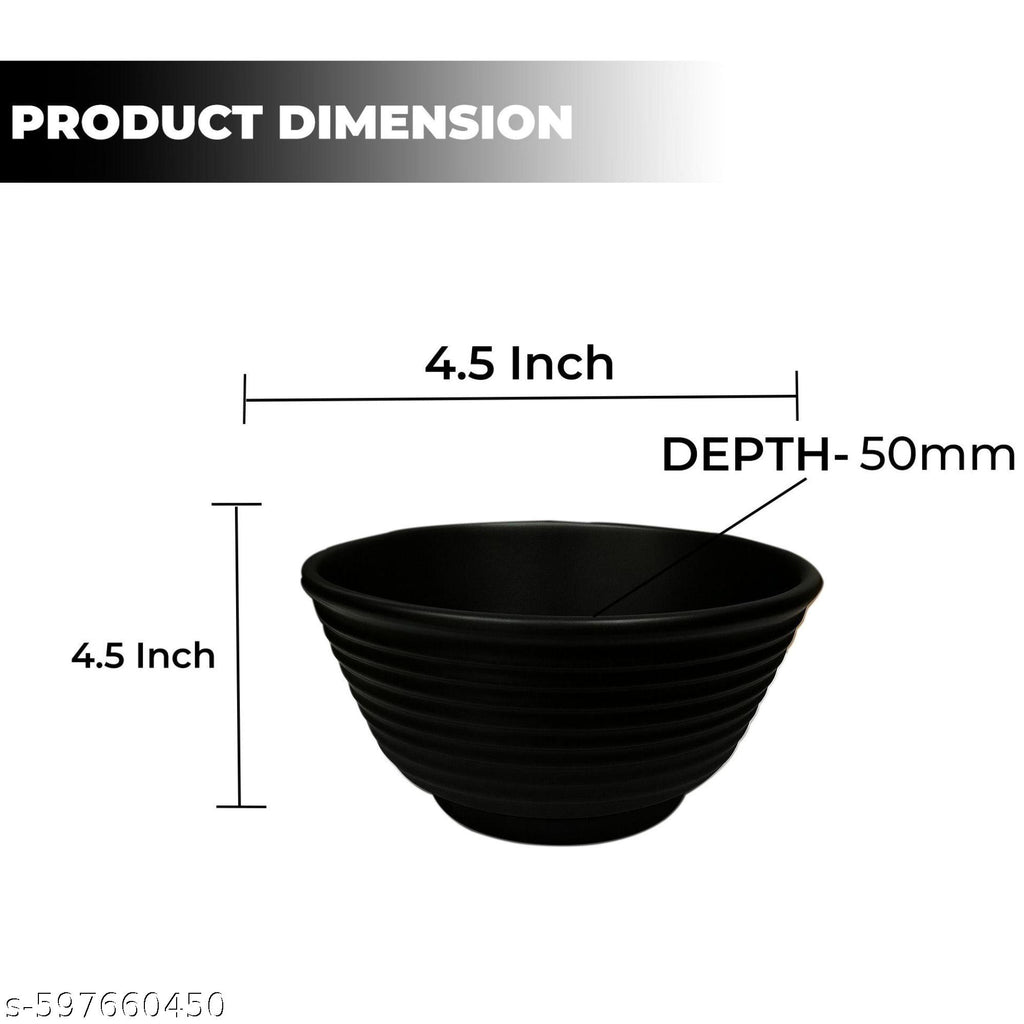 Ariya Melamine Bowl Set | Pack of 4 | Durable & Easy-to-Clean