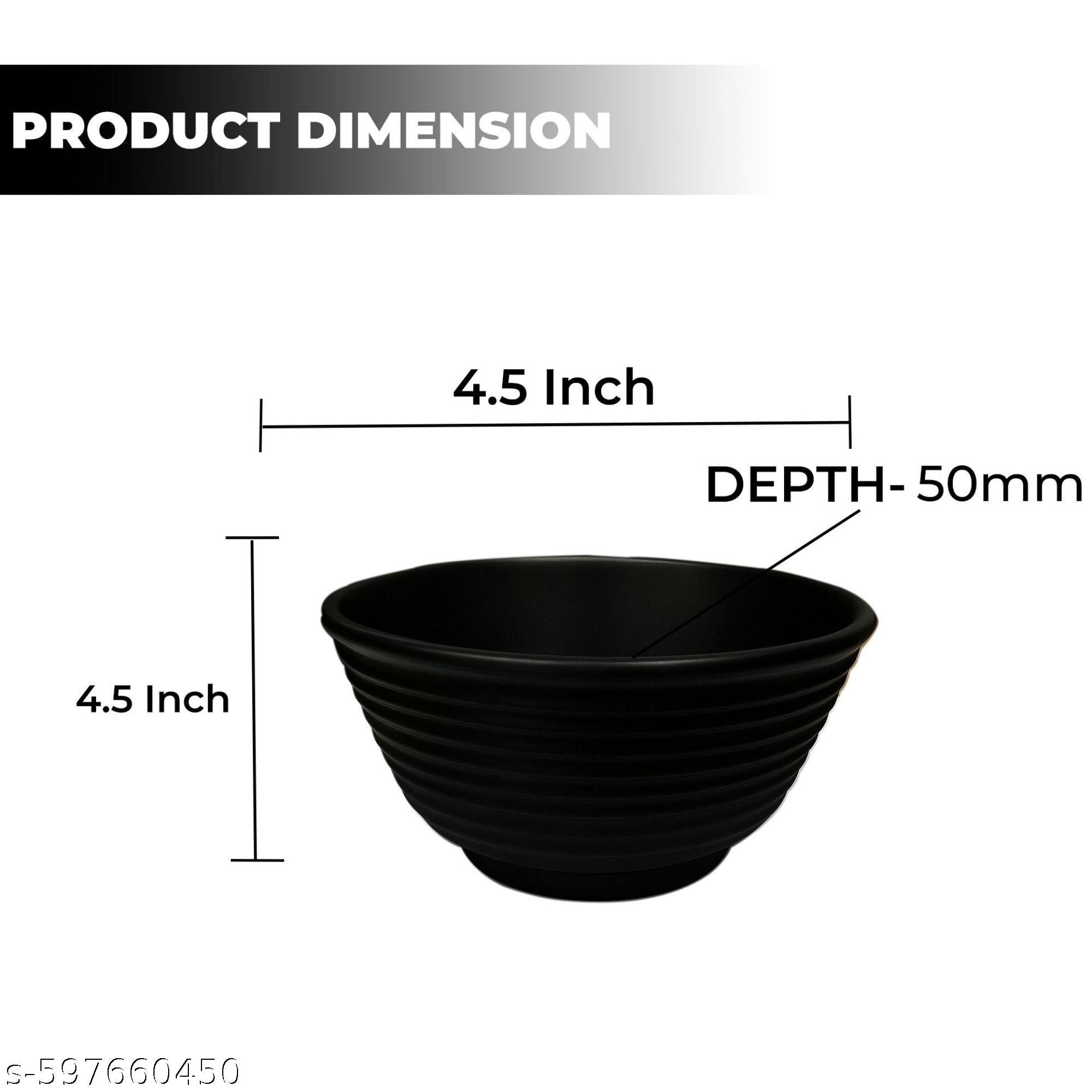 Ariya Melamine Bowl Set | Pack of 4 | Durable & Easy-to-Clean