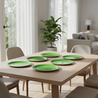 Ariya Melamine 11 Inch Green Serving Plate Set of 4
