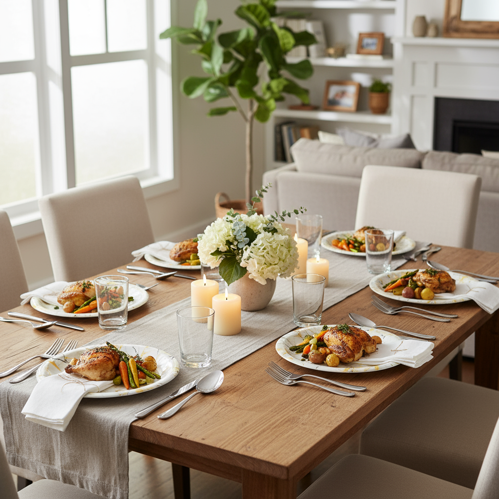 Ariya Melamine 11"Inch Dinner Plate | Cream-Black-Gold | Pack of 6