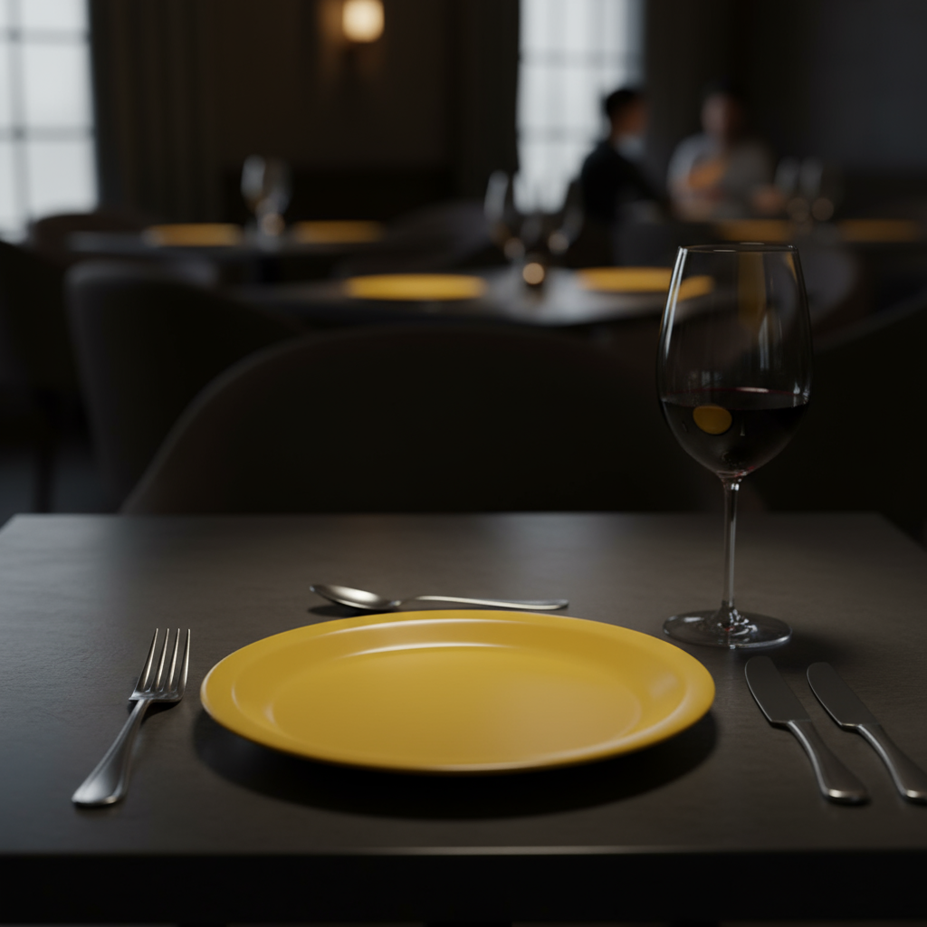 Ariya Melamine 11" Inch Dinner Plate | Yellow | Microwave & Dishwasher Safe | Pack of 6