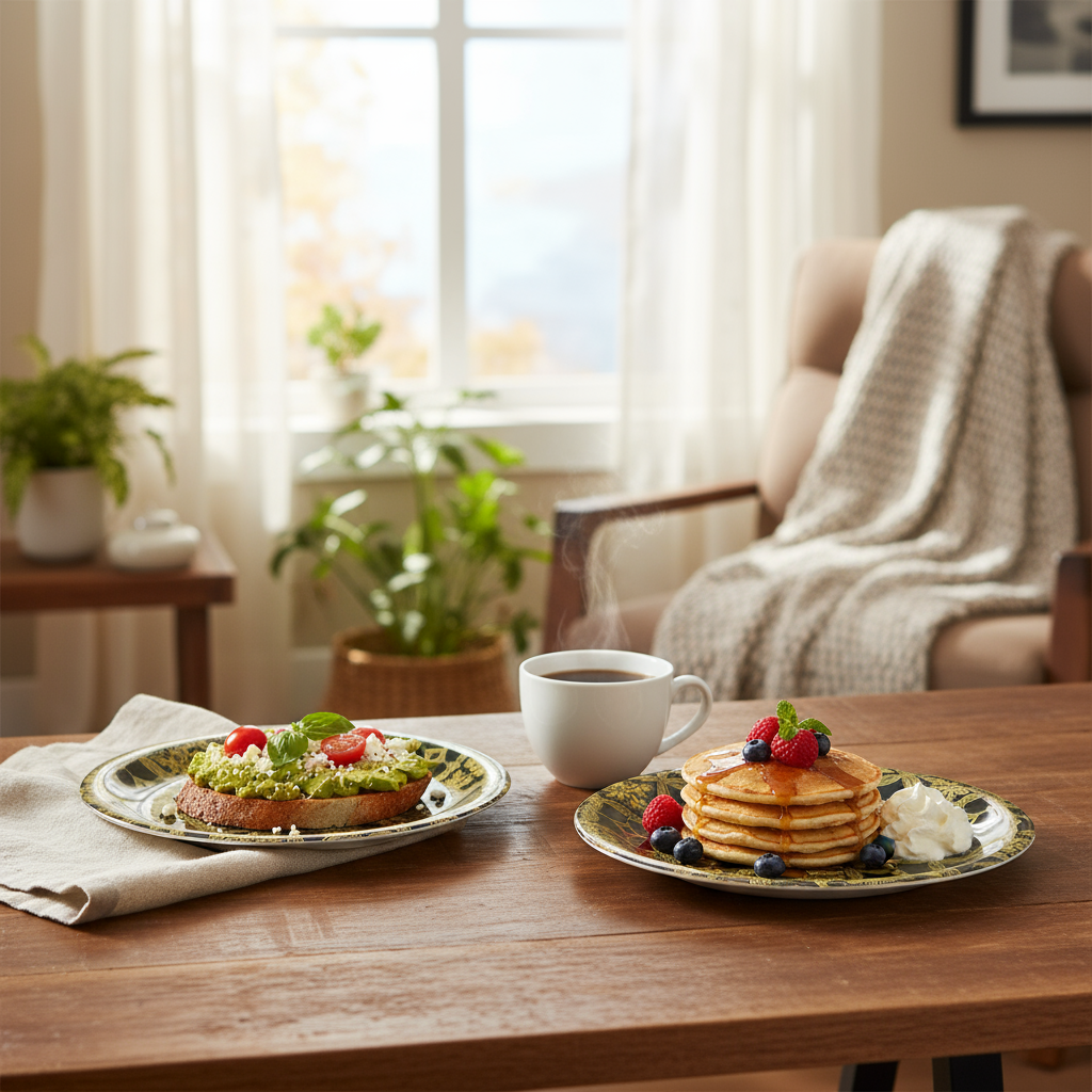 Ariya Melamine 11 Inch Black Base P7 Serving Plate Set 4