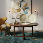 Ariya 10.5 Inch Melamine Giraffe Design Full Serving Plate Set of 4 Dishwasher Safe