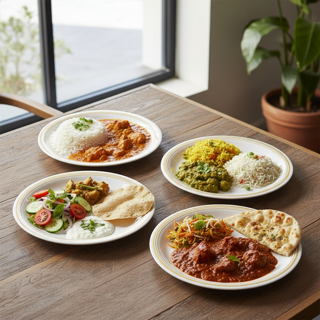 Ariya Melamine 11"Inch Dinner Plate | White Golden Border | Pack of 6