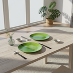 Ariya Melamine 11 Inch Green Serving Plate Set of 4