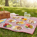 Ariya Melamine 11 Inch Multicolor P15 Serving Plate 4 Pc