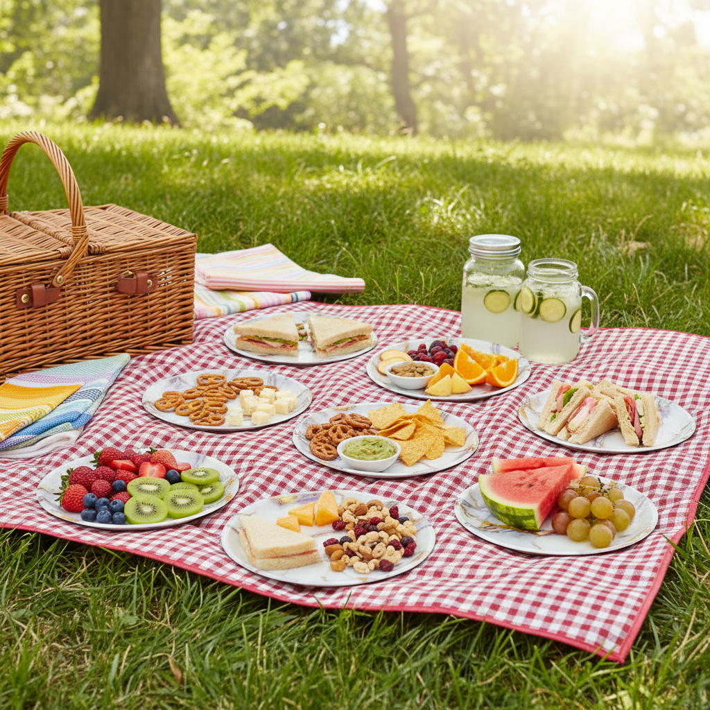 Ariya Melamine 11 Inch Multicolor P15 Serving Plate 4 Pc