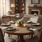 Ariya Melamine 6 Serving Plate 11 Inch Black Base P2 Dishwasher Safe Ideal for Home Dinner and Hotel Parties