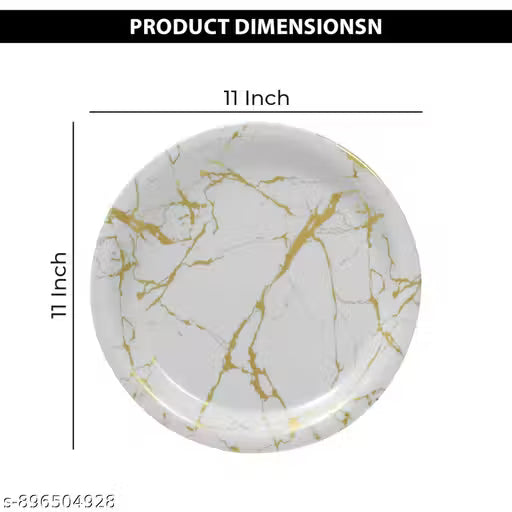 Ariya Melamine Dinner Plates 11 Inch Set of 24 | Arabian Design