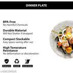 Ariya Melamine Dinner Plates 11 Inch Set of 24 | Arabian Design