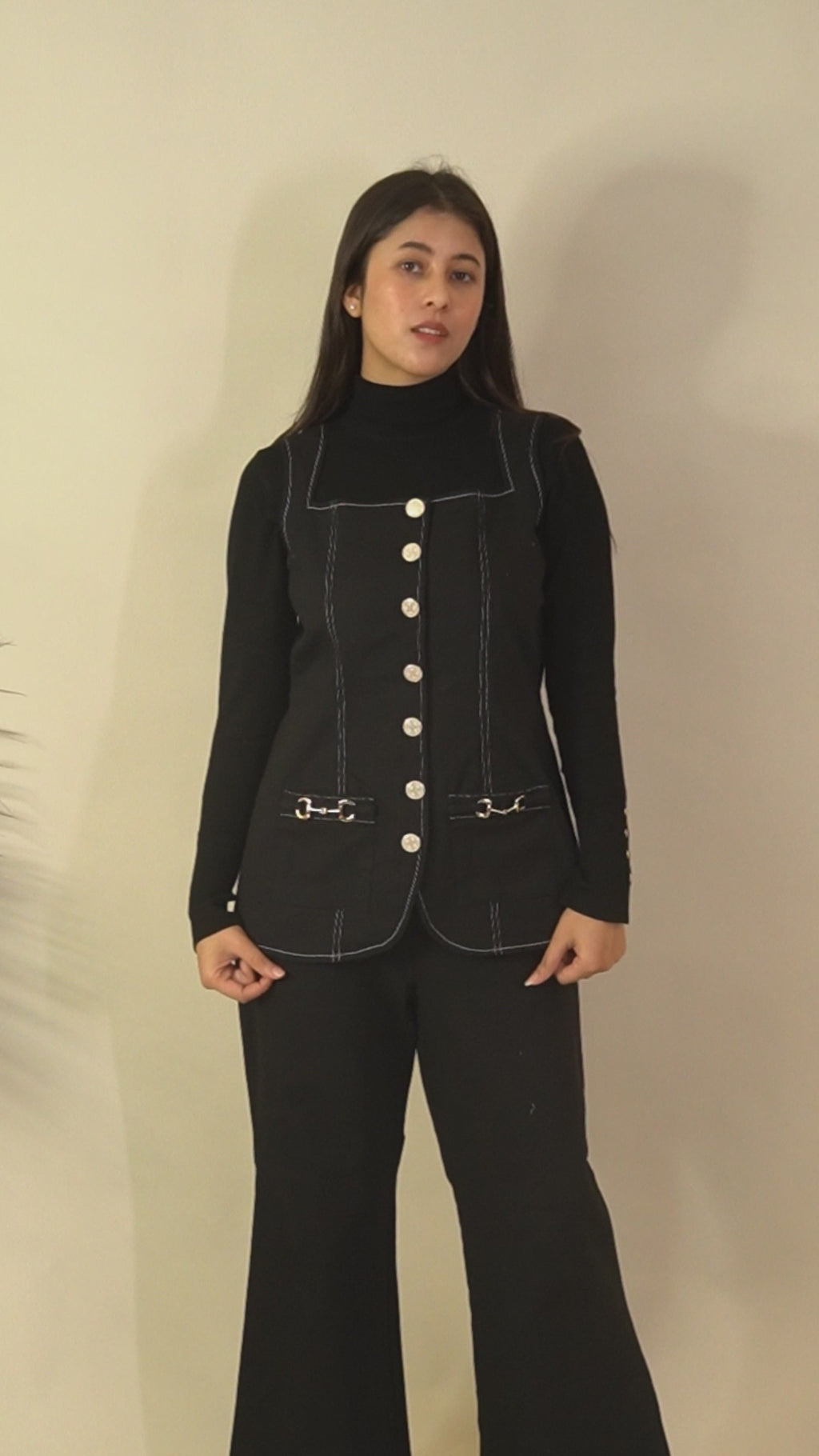 Ariya Threads  Season Black Denim Co-Ord | Trendy Women Set