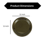 Ariya Melamine 11 Inch White Multi P9 Serving Plate 4 Pc