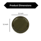 Ariya Melamine 11 Inch Black Base P8 Serving Plate Set 6