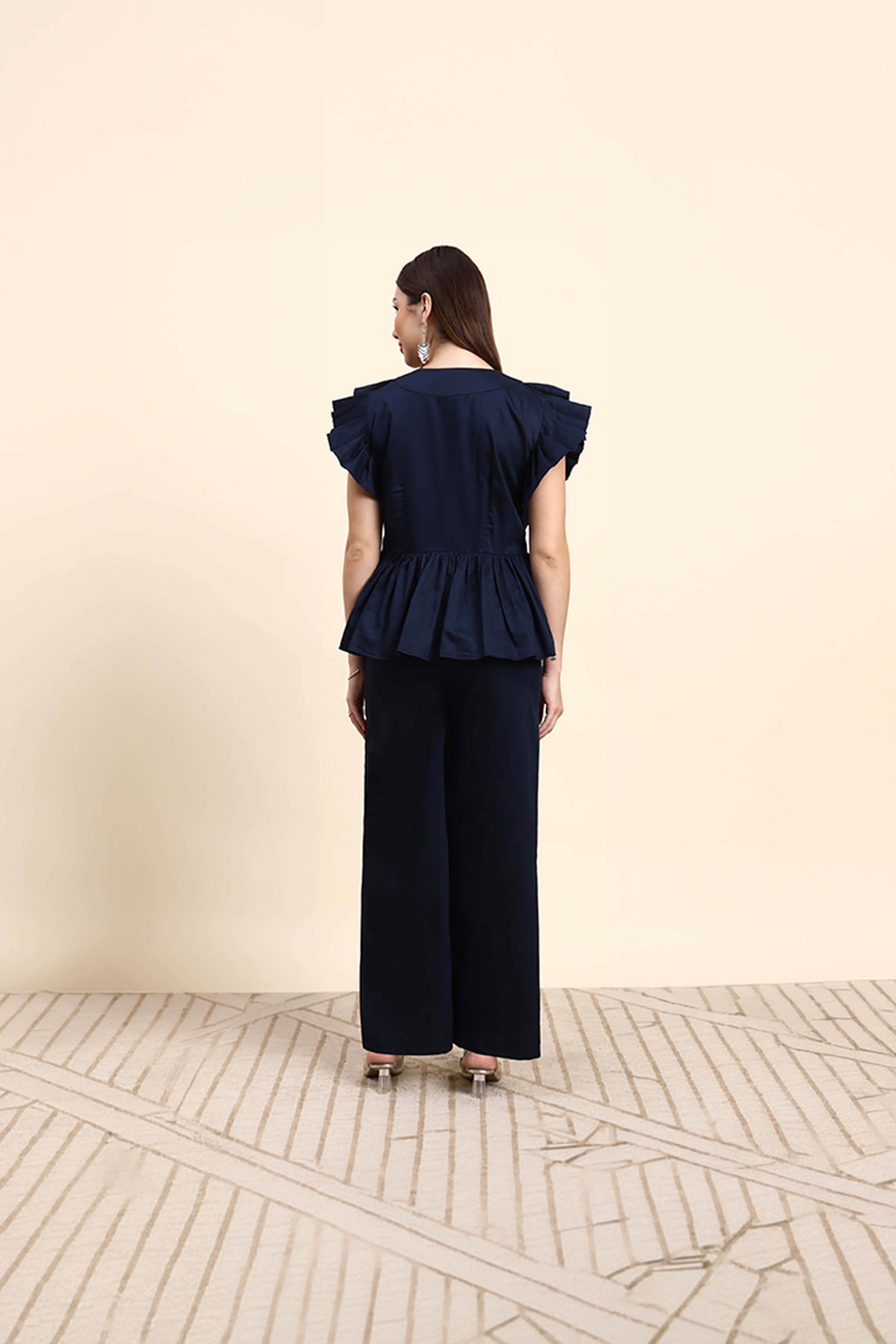 Midnight Pleated Co-ord Set