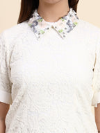 Celeste Lace Dress (Ivory White)
