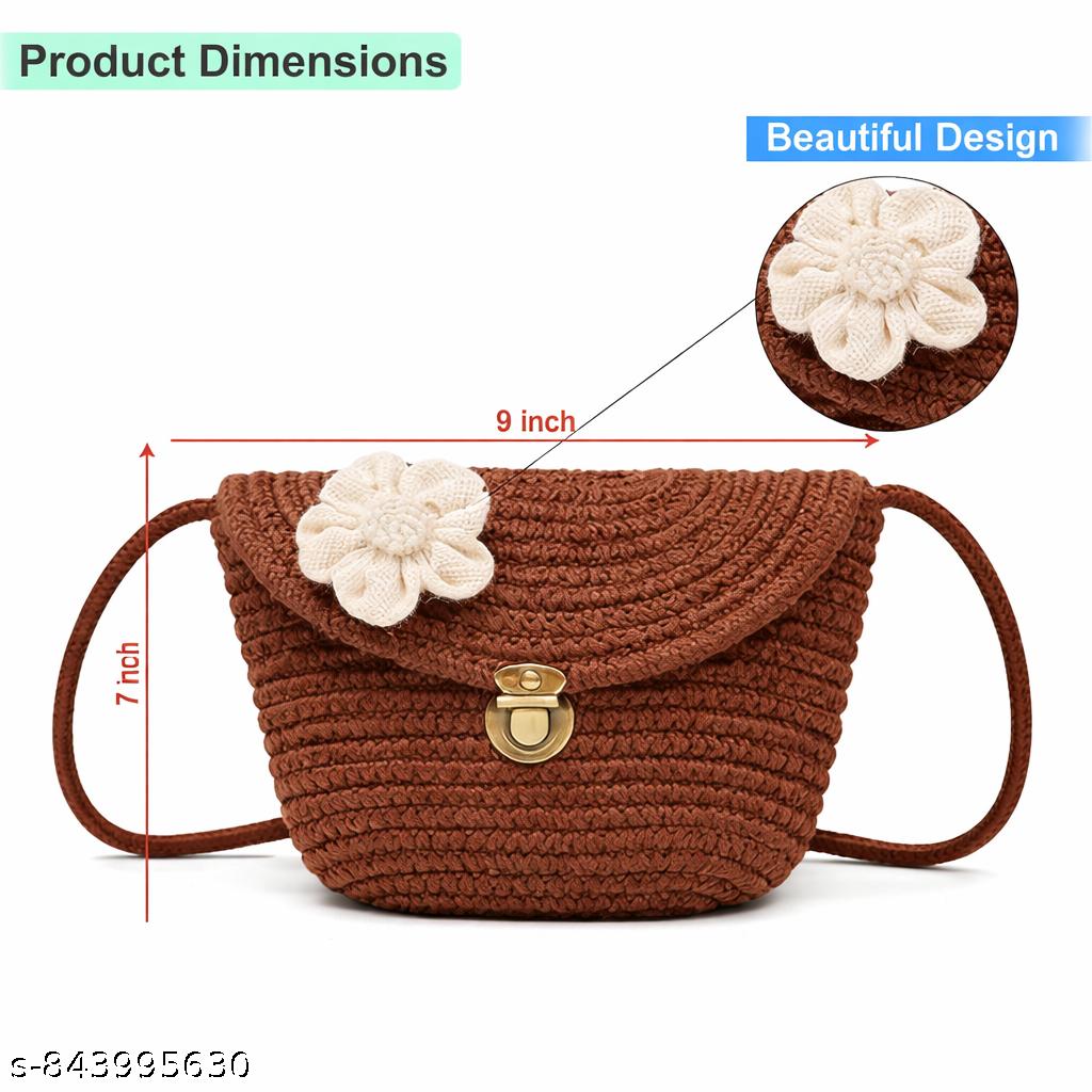 Ariya Compact Cotton Handbag – Stylish Everyday Purse for Women | Brown